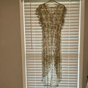 Free People Floral Sheer Maxi Dress